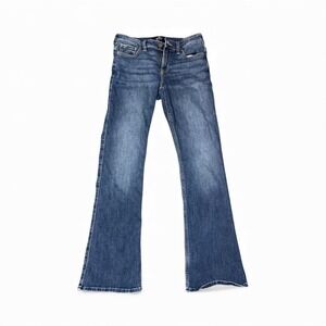 Hollister California Low Rise Boot Jeans Women W28 L6 Dark Wash Stretch Denim